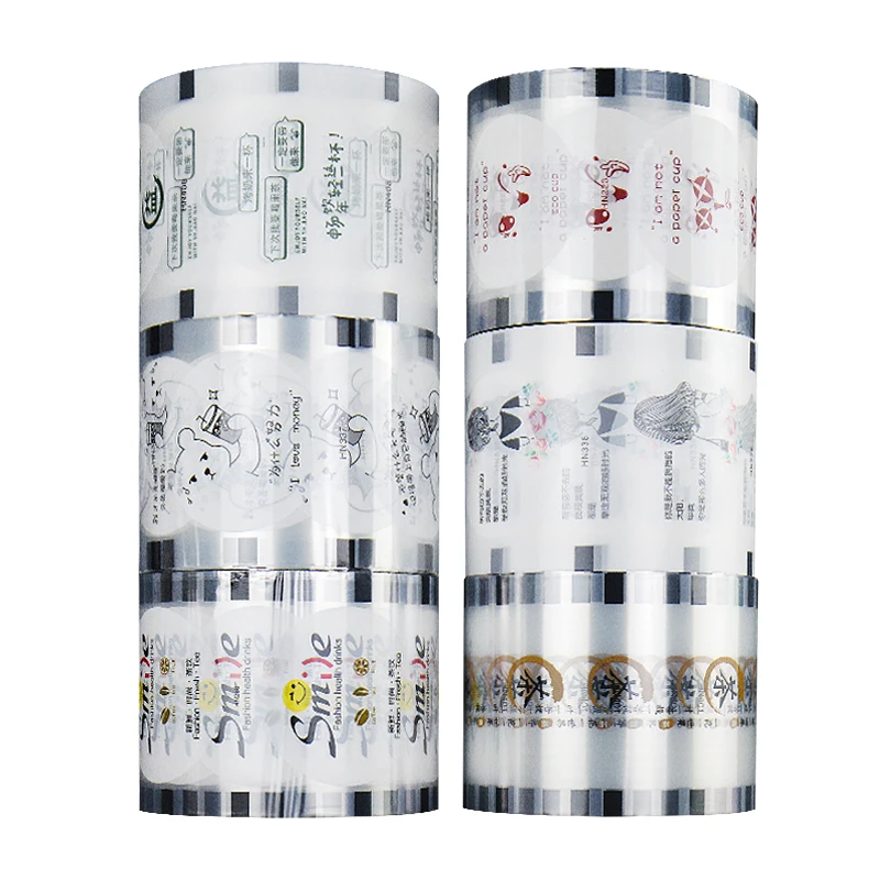 3000 Sheets/roll Milk Tea Cup Sealing Film 90/95 Caliber Juice Sealing Film Paper Plastic Dual-use Disposable Sealing Film 4