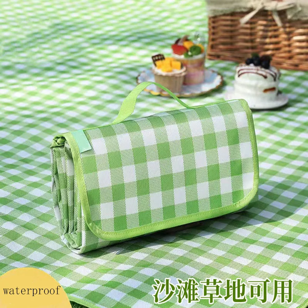 Foldable Picnic Mat Moisture-proof picnic set portable blanket picnic Sleep Pad Waterproof Oxford Cloth Picnic camping blanket 2
