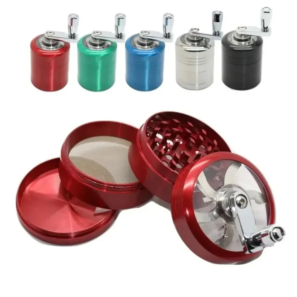 S59d9a8b45ae94eddbc8319a83379d3f8o Herbal Crusher Tobacco Grinder Smoke Crushers Grinder 4 Layers Durable Non Deformable Corrosion-resistant Grinder with Handle Mallzona