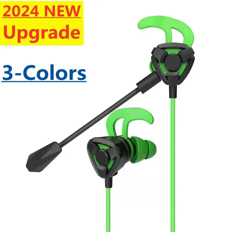 Wired Earphones E Sports Gaming with Microphone Noise-cancelling for Mobile Computer PUBG