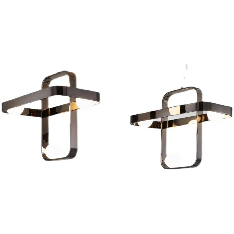 

Simple Luxury Simple Stainless Steel Glass Dining Room and Study Room Bedside Model Room Chandelier