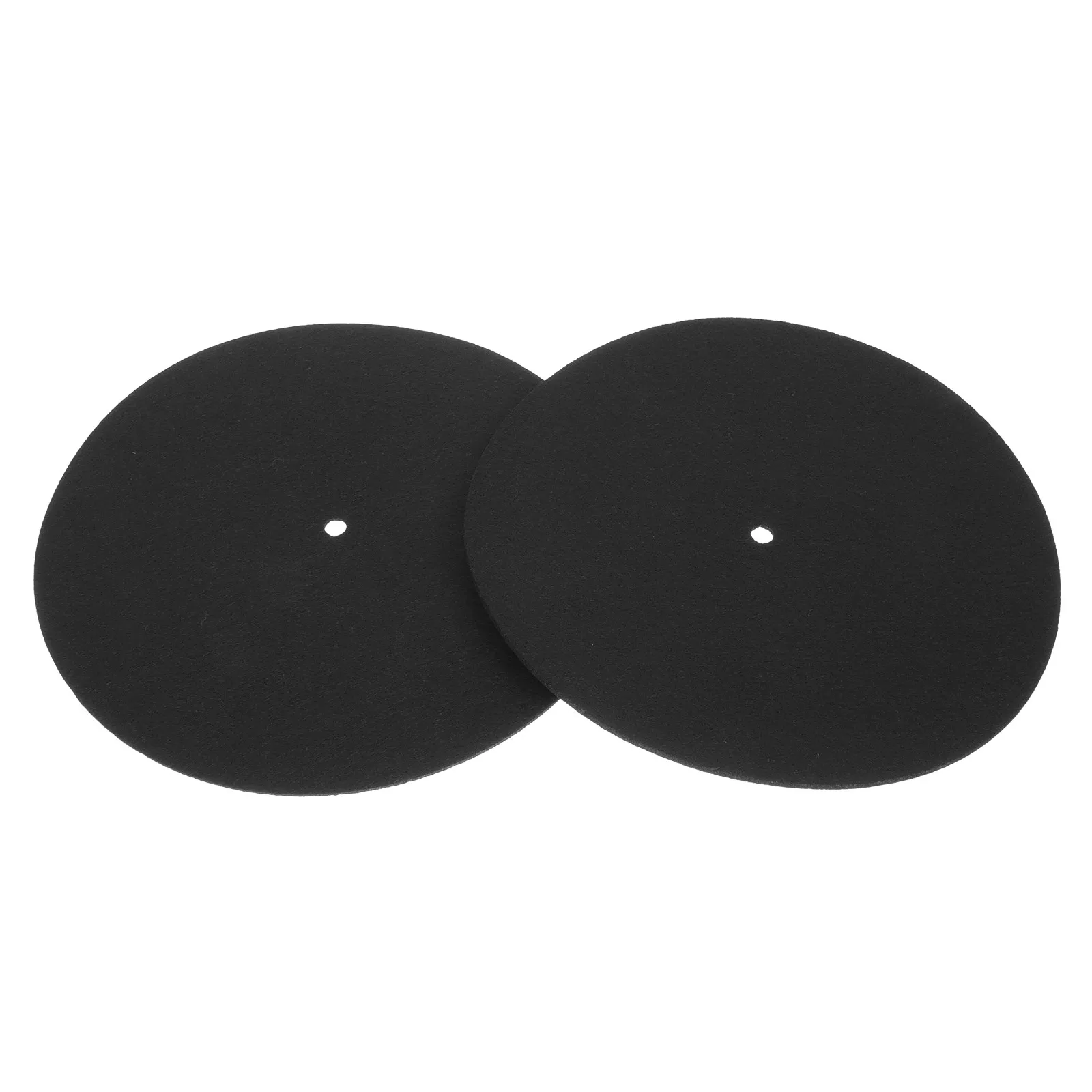 2Pcs 턴테이블 플래터 매트 비닐 레코드 보호 패드 진동 감쇠 및 스크래치 방지용 미끄럼 방지 표면