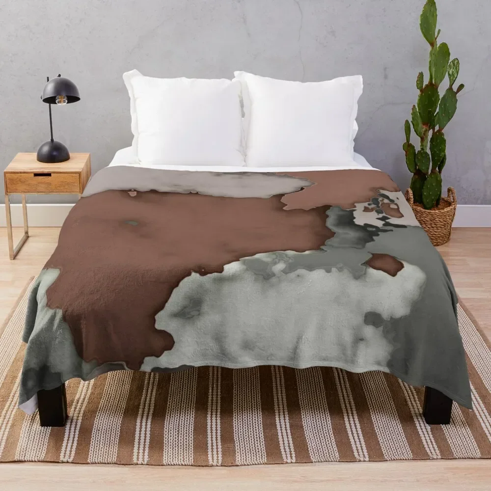 

Rustic Abstract Marble - shades of grey and brown Throw Blanket For Sofa Thin Stuffeds for winter Blankets