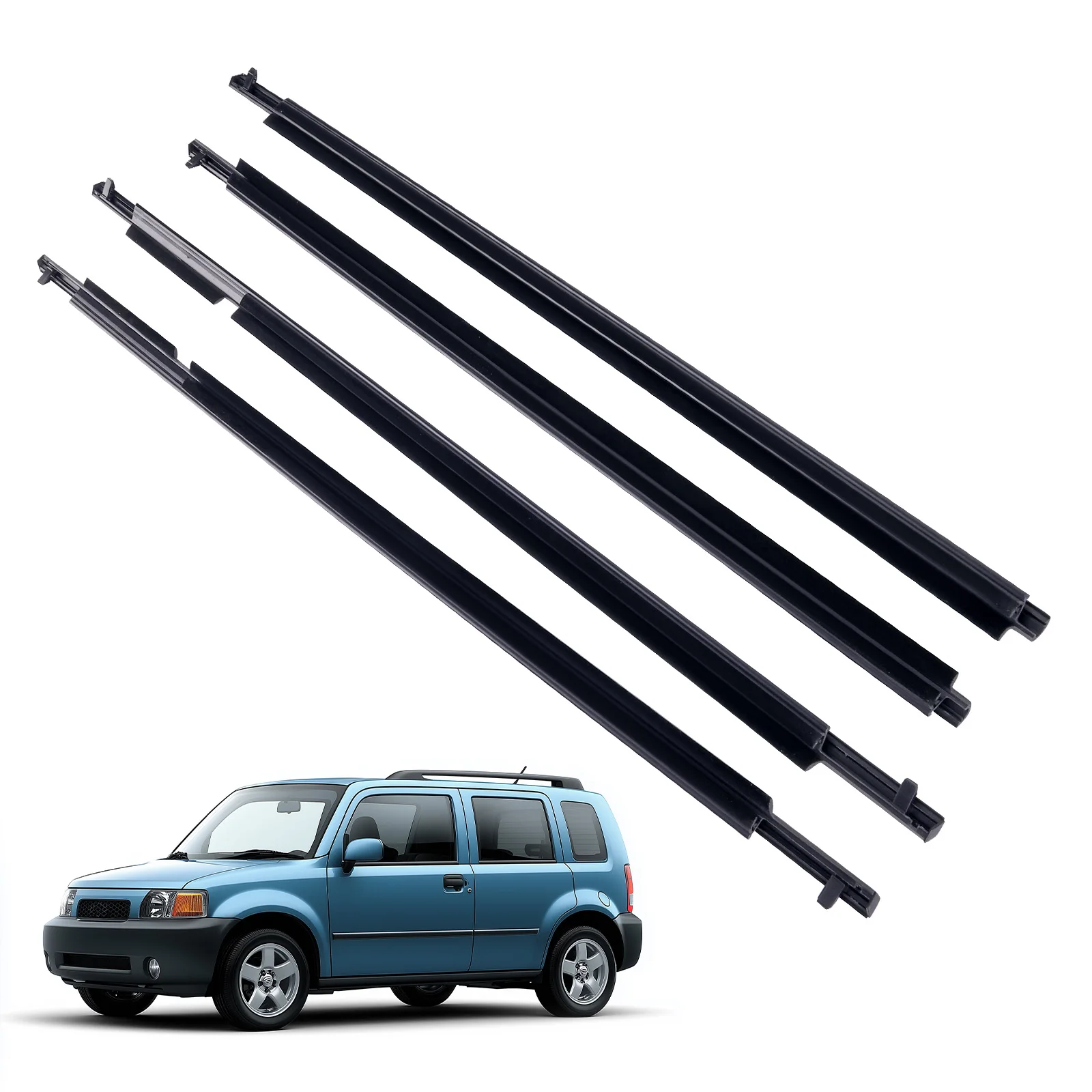 4개 L&R 윈도우 스윕 펠트 트림 씰 (Scion xB 2008-2015 75710-12820..