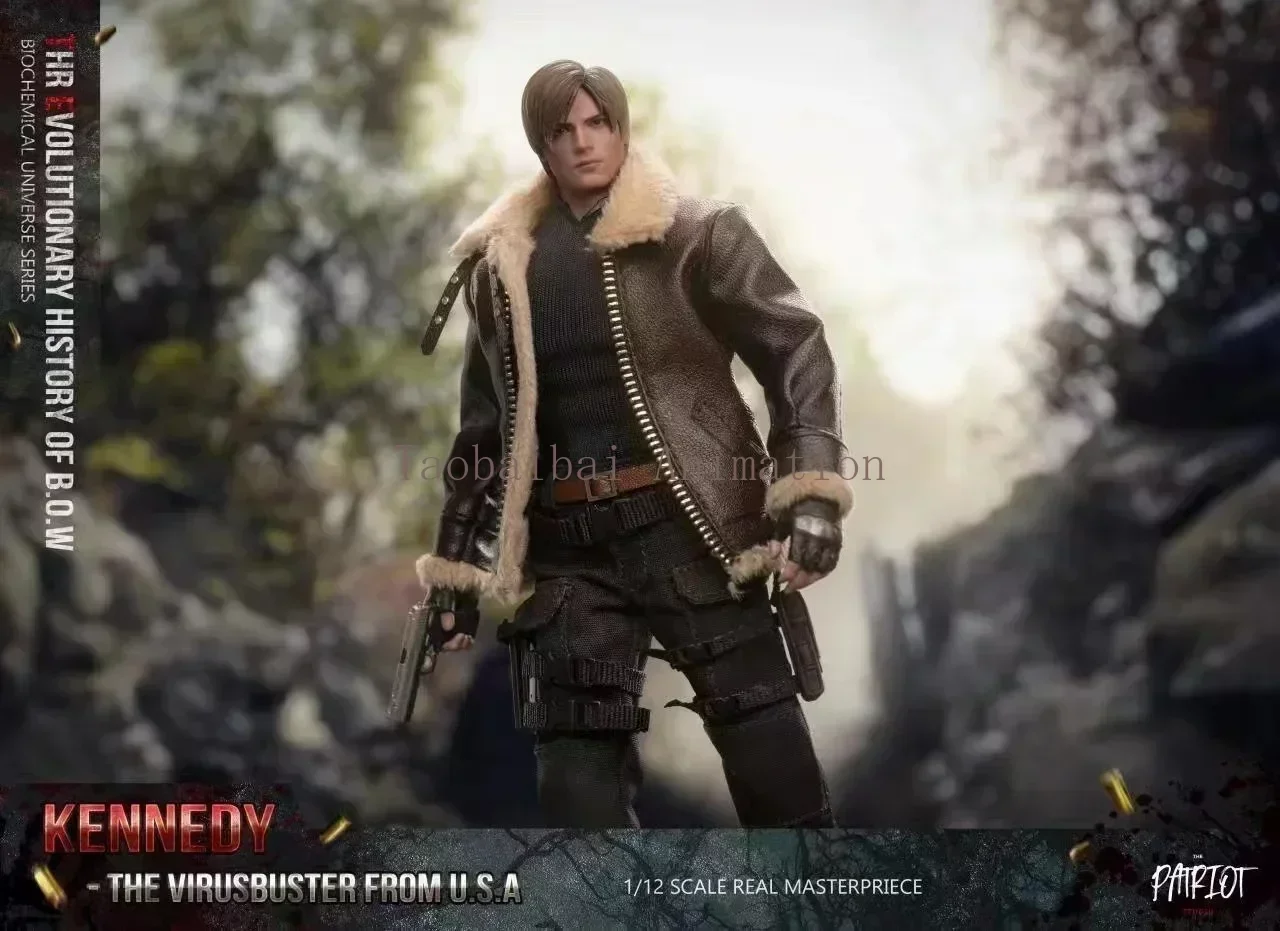Patriot studio ケネディ レオン1/12 Leon Kennedy Em estoque, modelo em escala 1/12 do Patriot Studio 'Patriot