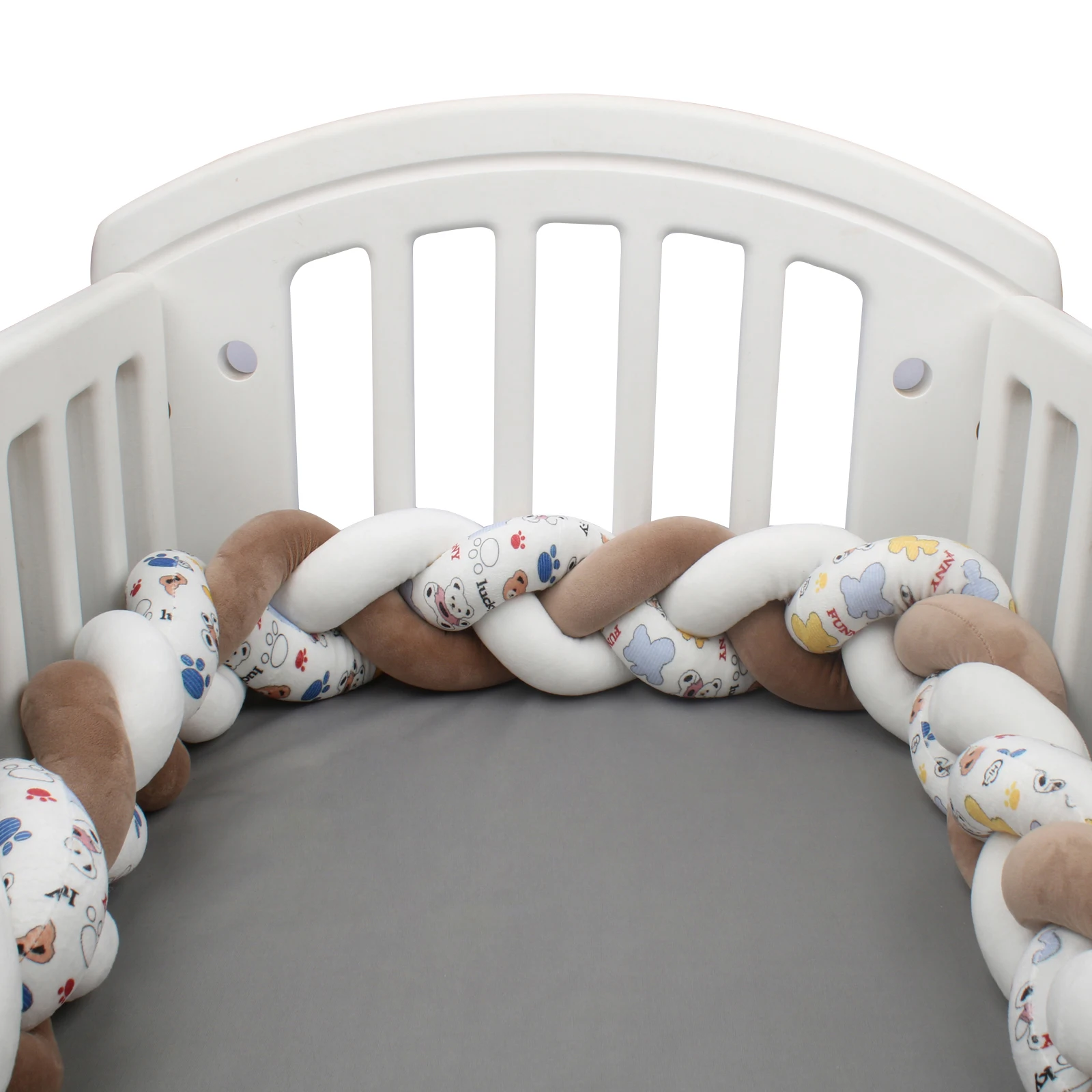 Cartoon Print Crib Bumper 1M/2M/3M/4M Infant Cradle Cot Protector Cushion Crib Anti-collision Room Decor Baby Bed Bumper crib bumper