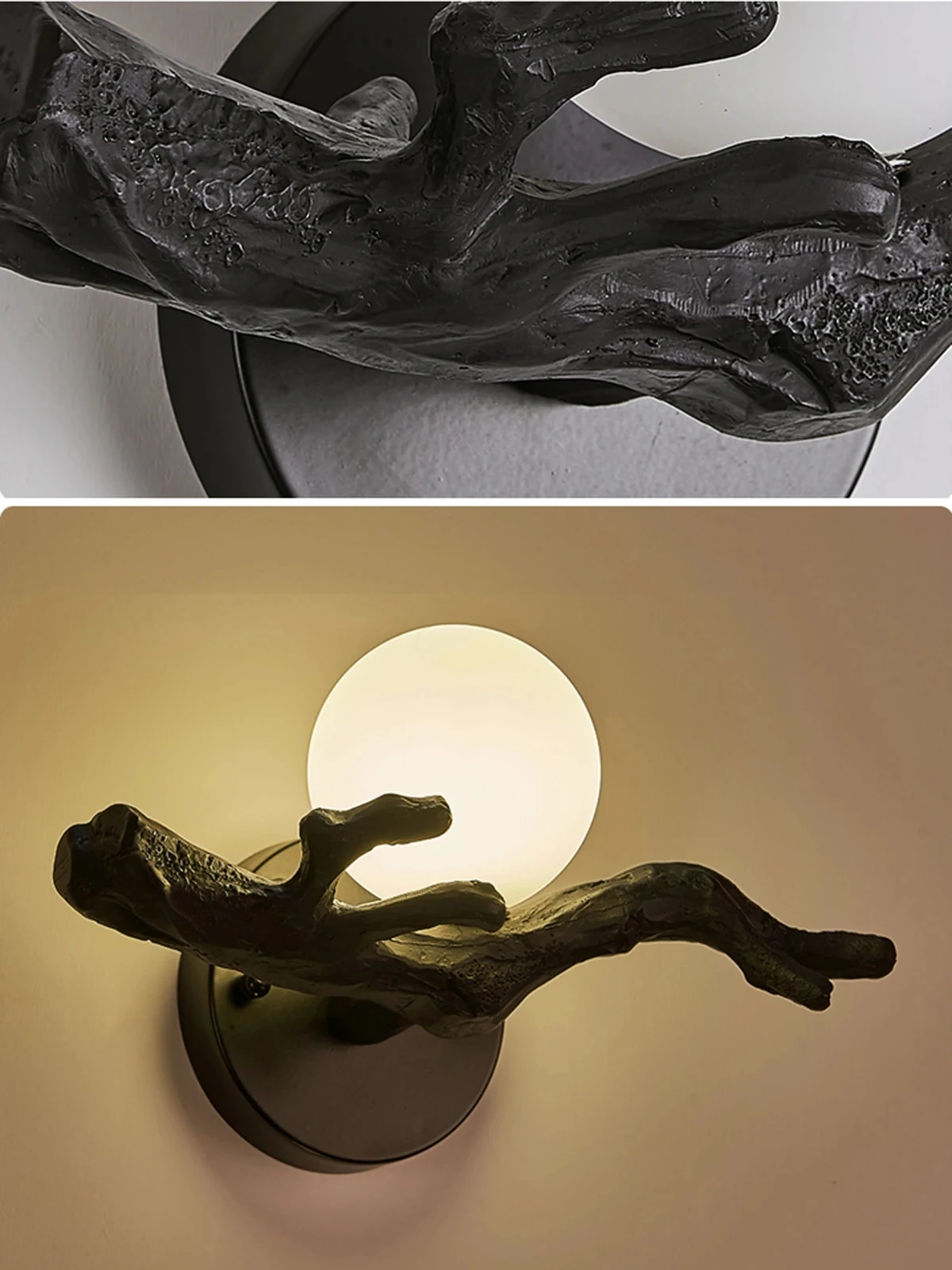 Рисунок 6 - Лампы в виде искусственных элементов из смолы