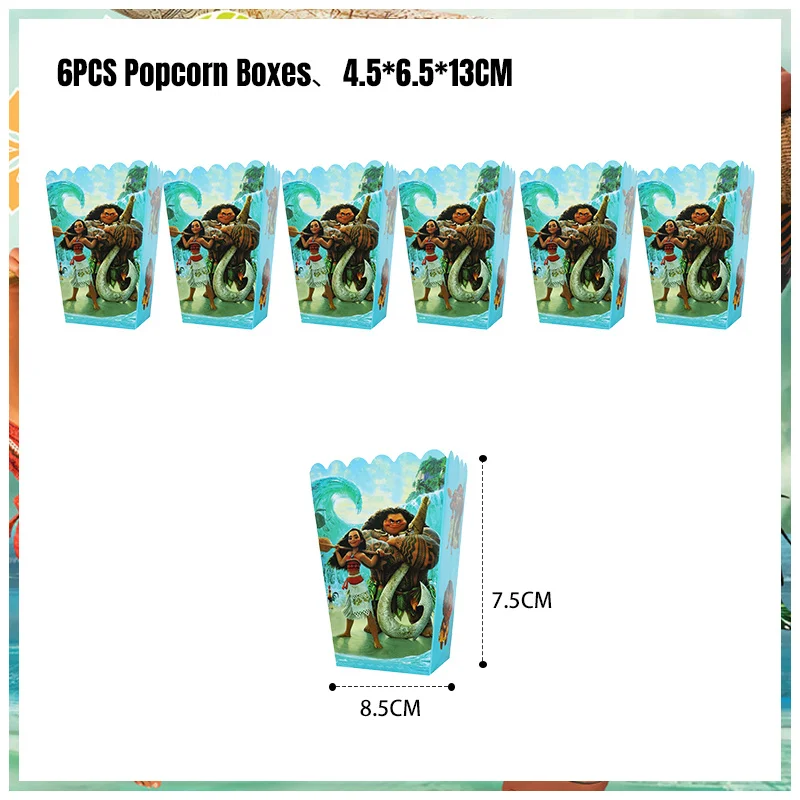 thumbnail image 1 of Globos de cumpleaños de Disney Moana, plato de papel, vasos, servilletas, kit de decoración para fiesta de feliz cumpleaños, suministros para niños, 1 of 5