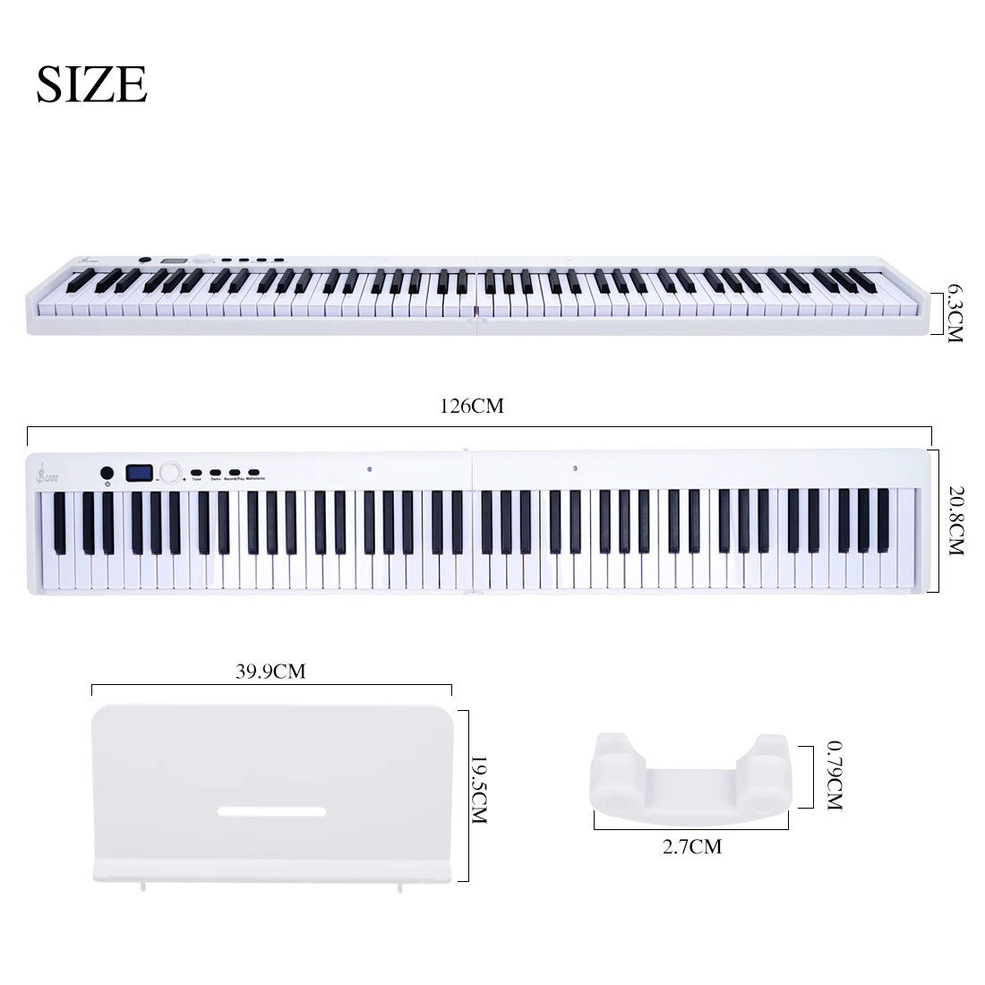 BX-20 Folding piano factory supply wholesale price digital keyboard carry  on piano support midi - AliExpress