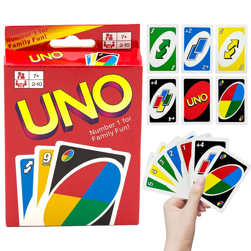Настольные игры UNO игральные карты Классические настольные с буквами для