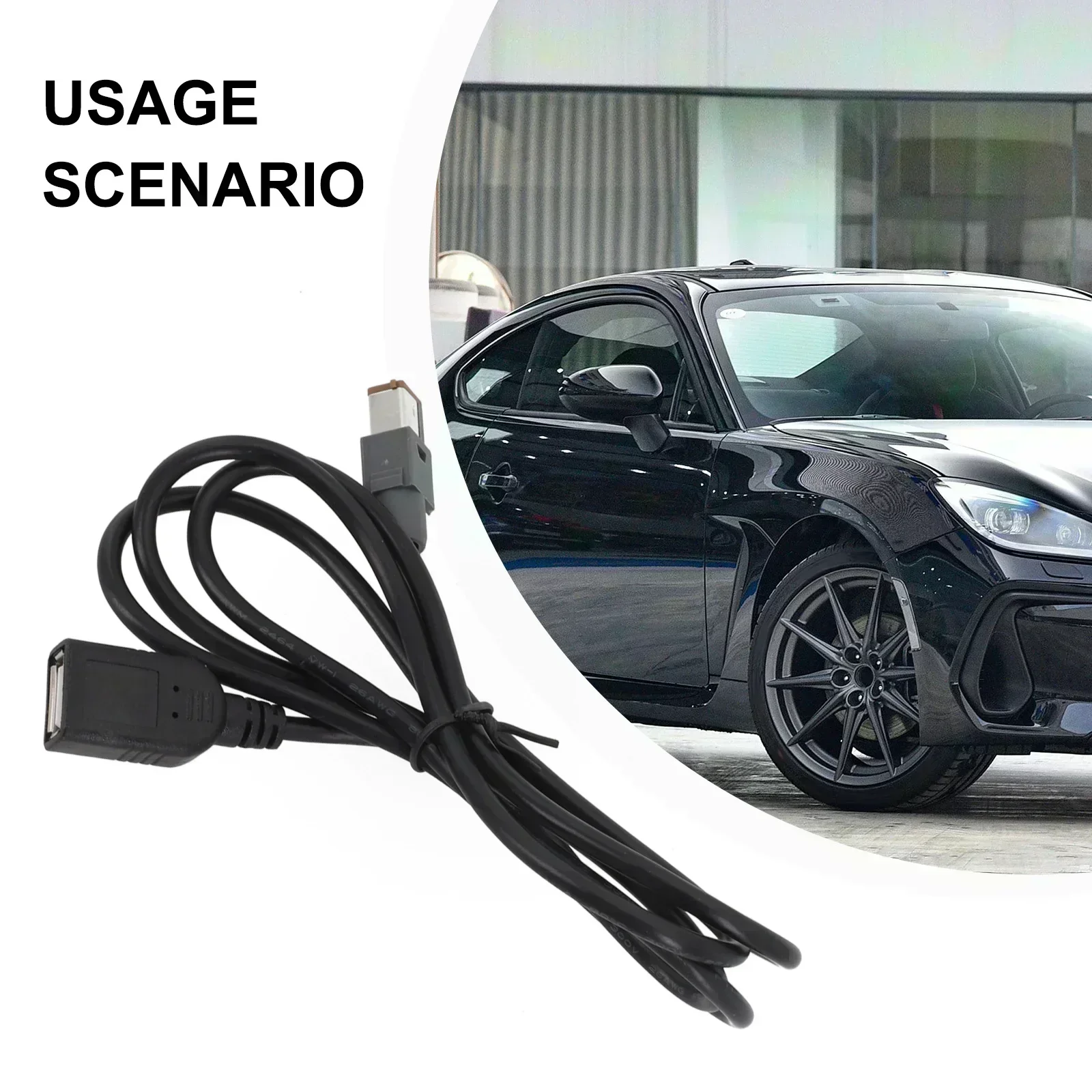 Car Aux Audio Input Media Data Wire Plug To USB Adapter Conector For Outback For Legacy forest man Suzuki Transfer audio