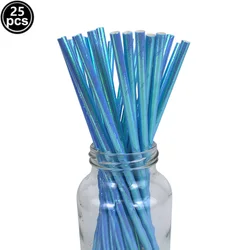 Dark Blue Party Tableware Set - Plates, Napkins, and Cups for Birthdays and Baby Showers (25pcs Paper Straws)