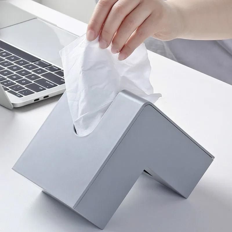 Creative Nordic tissue box home office corner tray simple desktop paper towel storage box WF807452 tissue dispenser tissue box napkin holder