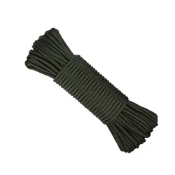 Durable Multi - Functional Nylon Lanyard Rope - 15 Strand Core, 6mm, 10/30 Meters for Camping, DIY, and Outdoor Accessories (Army green)