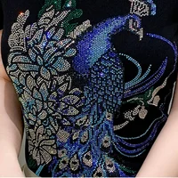 Streetwear Sexy Off-Shoulder Summer T-shirt for Women High Quality Luxury Shiny Diamond Tees Slim Fit Girl Top European Clothing - Image 6