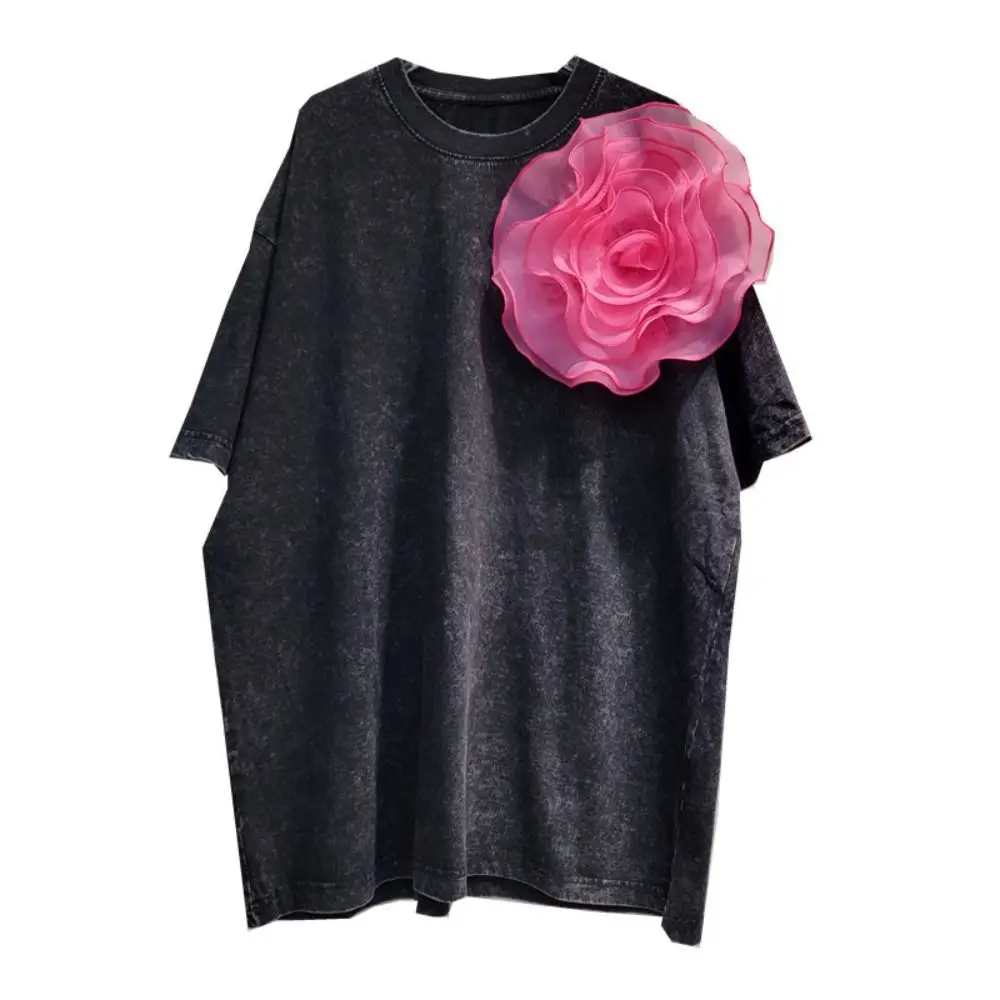 Description Picture 4 of item3D Organza Fabric Artificial Rose Flowers Patch Chest Flower 27CM Wedding Dress Neck Decoration DIY Sewing Applique