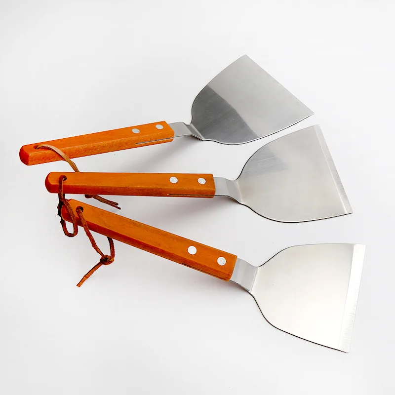Metal Shovel Stainless Steel Griddle Hamburger Spatulas as Barbecue Turner Kitchen Accessories BBQ Grill Scraper Smash Burgers