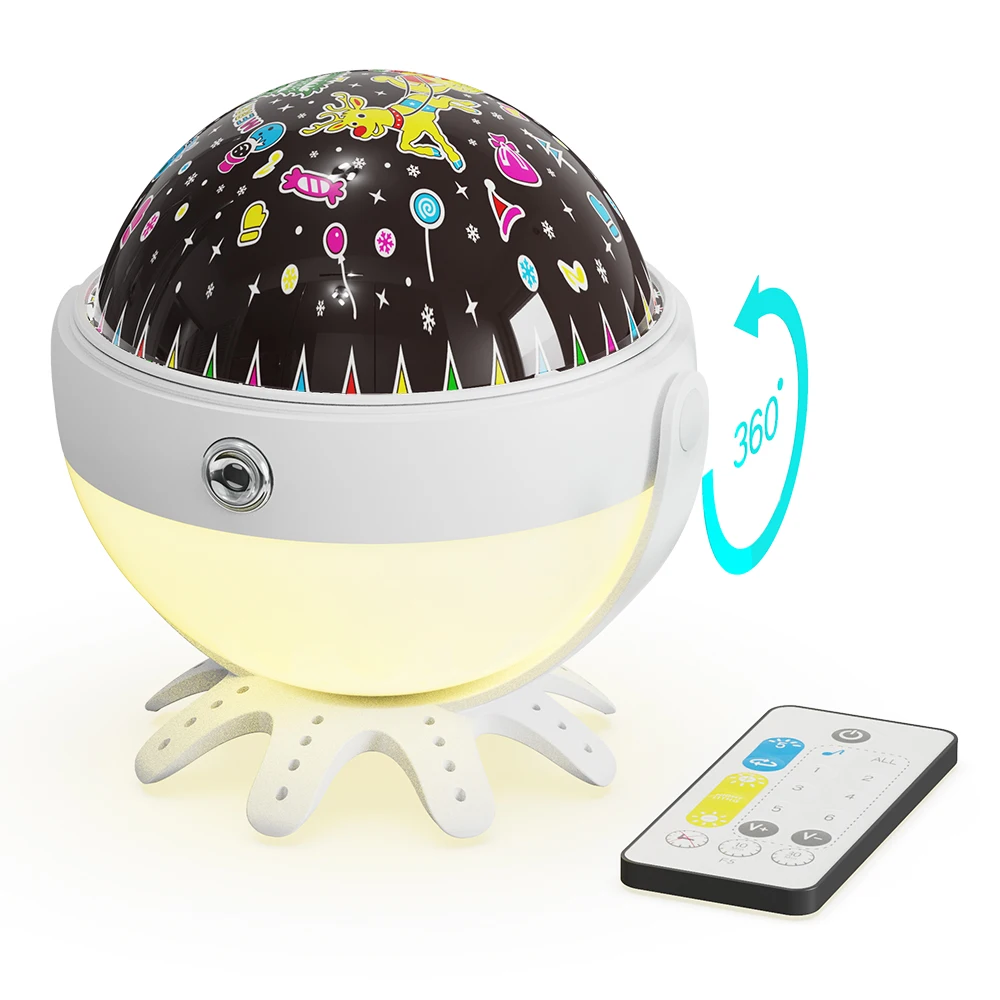 Moredig Veilleuse Pour Enfants, Projecteur De Lumière Étoilée Rotatif à 360 Degrés Pour Bébé, Projecteur De Vagues Océaniques Pour Décoration De Chambre D'Enfants - Blanc