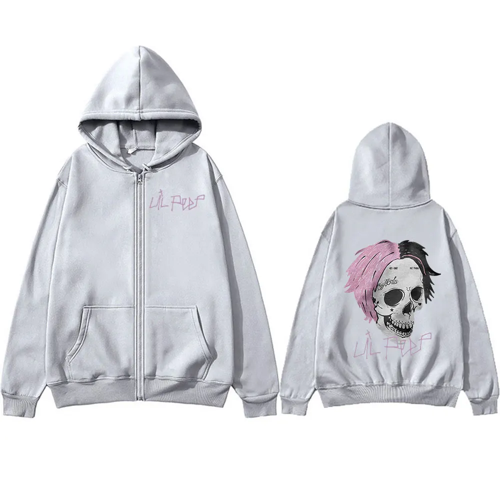 thumbnail image 1 of Sudadera con capucha de Lil Peep Cry para hombre y mujer, ropa informal de gran tamaño con cremallera, Estilo Vintage, Hip Hop, Unisex, 1 of 3