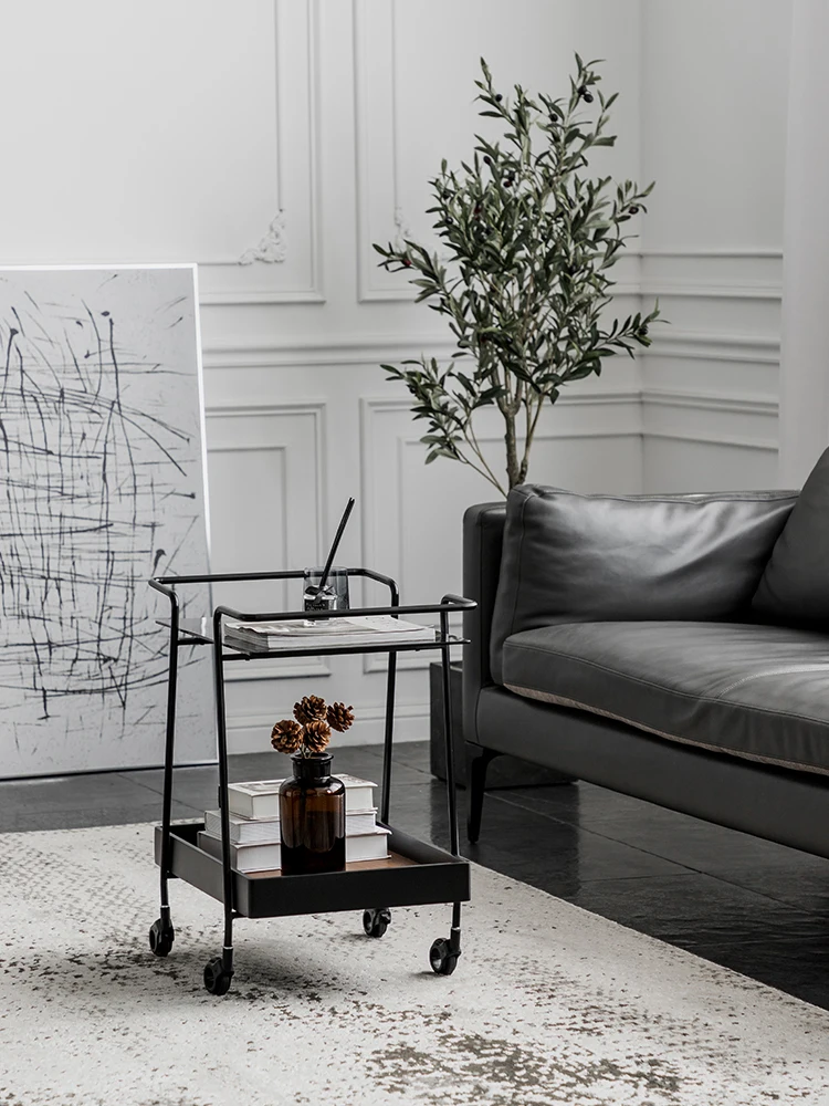 

Светильник Кая Роскошная железная обеденная машина креативный боковой столик для гостиной кухонная стойка для хранения многофункциональная тележка для хранения