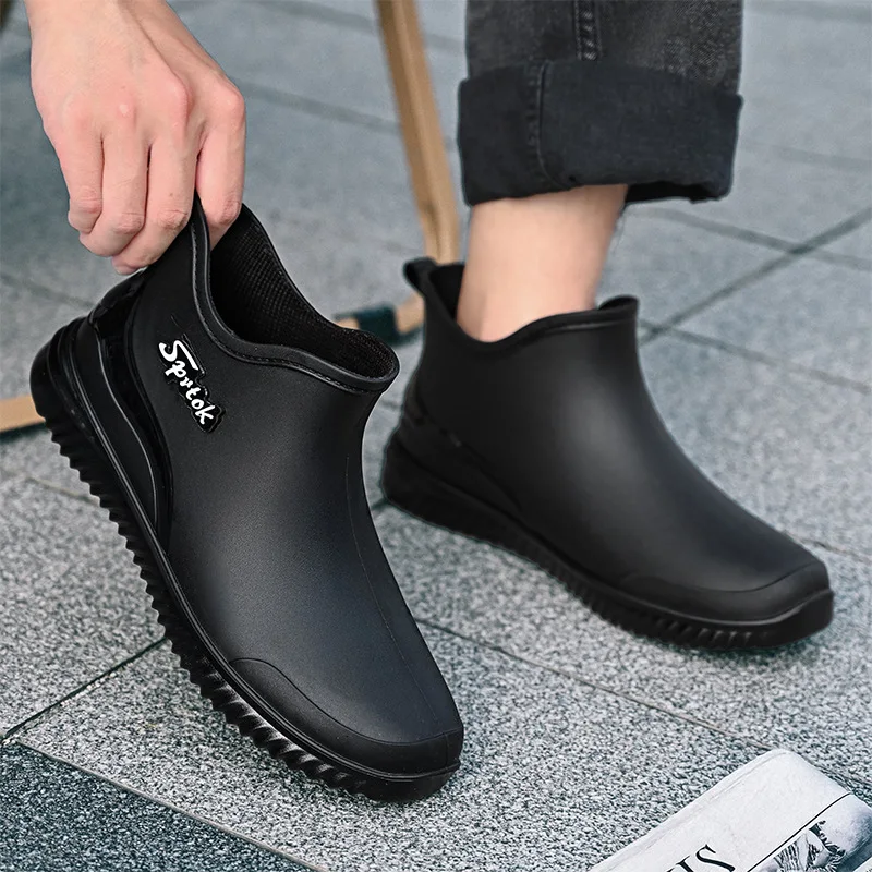 Bottes de pluie pêche hommes étanches antidérapantes confort travail camping chaussures de sécurité outdoor