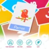 58PCS ABC Alphabet Flashcards Montessori Early Education Toys Baby  Shapes Animals Learning Cards Games Puzzles For Kids Gifts 6