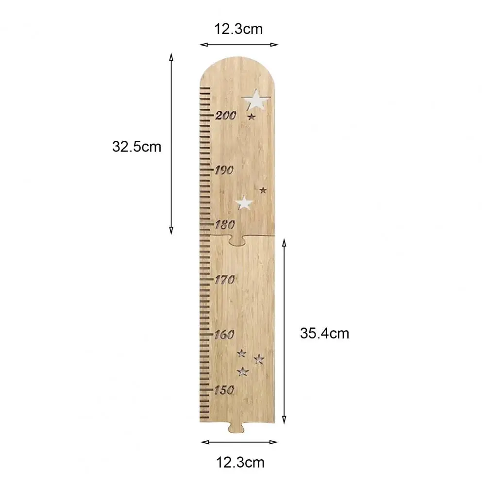 Wall Hanging Kids Growth Chart Precise Scale Children Room Baby To Adults Boys Girls Wooden Splicing Height Measurement Ruler