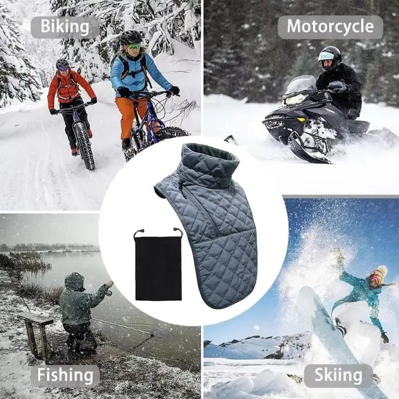 Winter Keeping Warm Neck Scarf Motorcyclist Rider Chest Neck Protector Windproof Warmer Scarf Bibs Motorcycle Thermal Outdoor