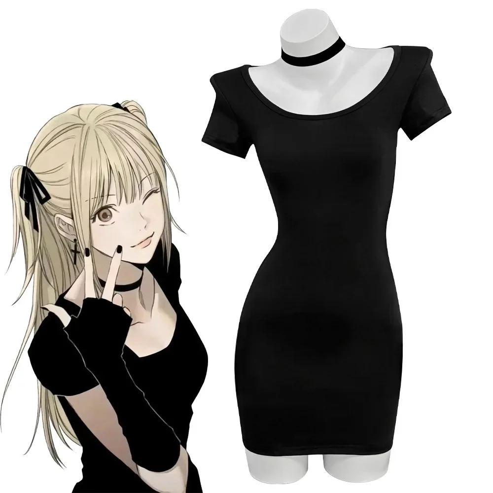 Death Note: MisaMisa | Black Gothic Dress Cosplay Costume Set 21 Death Note Misa Amane Gothic Dress Cosplay Costume