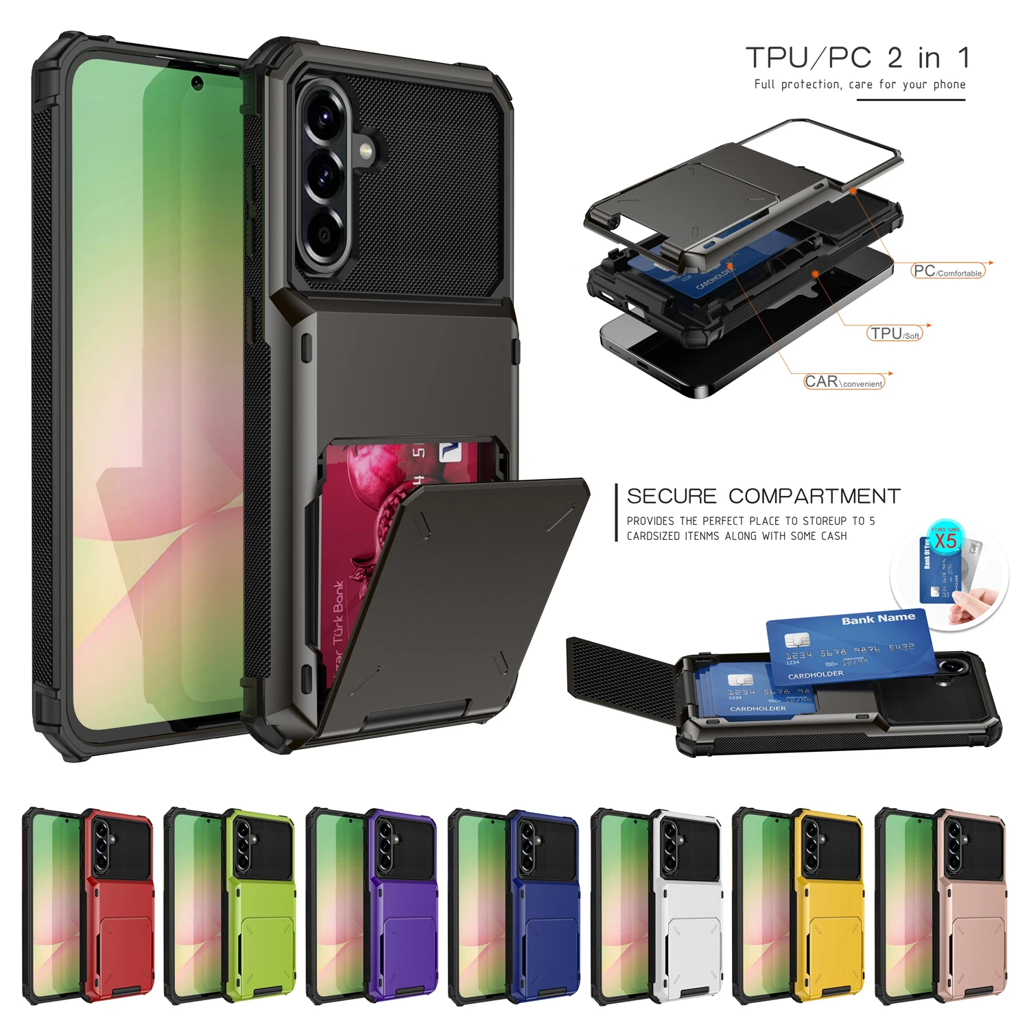 Stylish Wallet Case Phone Cover