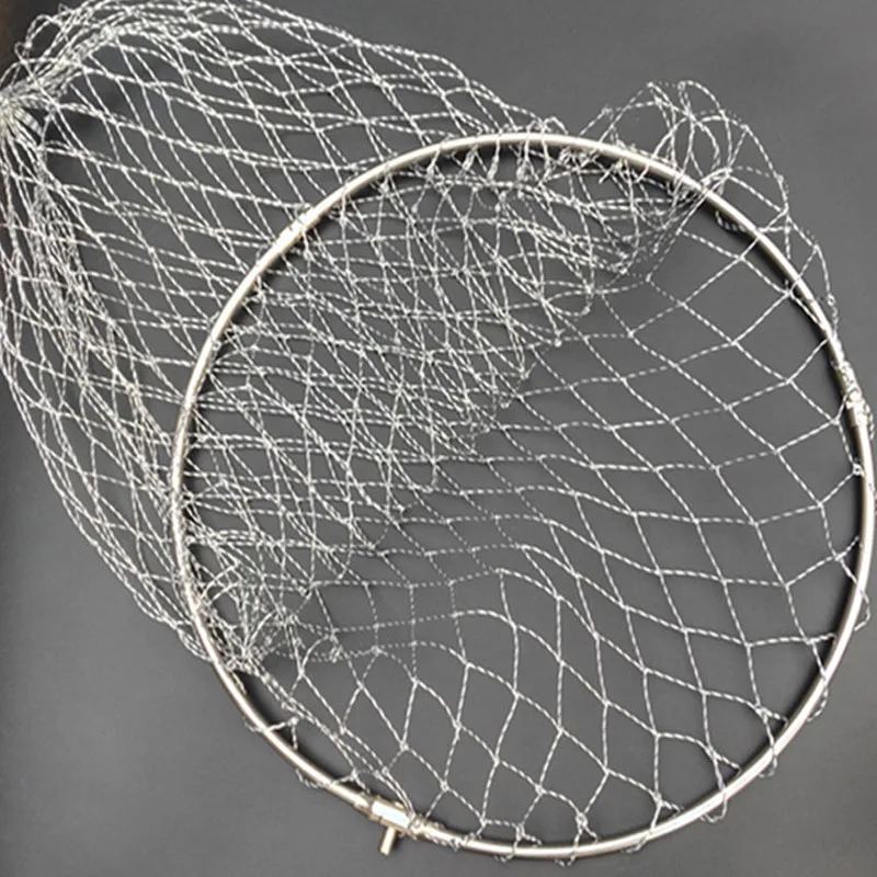 Tackle Factory Metal Crab Dip Net Durable Folding Stainless Steel