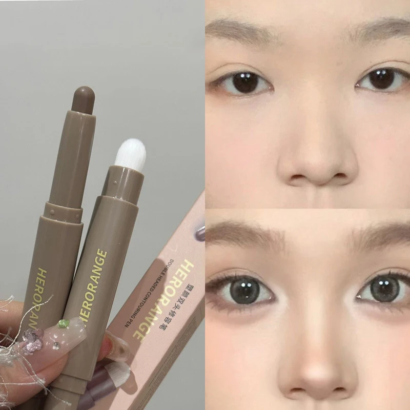 롱래스팅 코렉터 브러쉬 하이라이팅 & 브론저 스틱 브라이트닝 컨실러 펜 노즈 섀도우 & 컨투어링