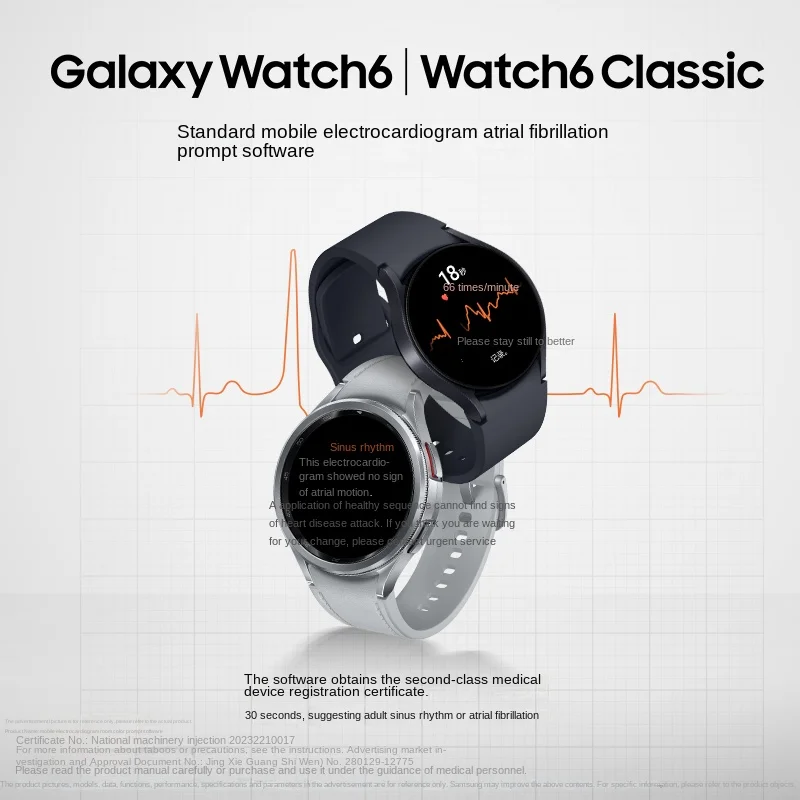 

Классические Смарт-часы Samsung Galaxy Watch6, Bluetooth, Мониторинг Артериального Давления, ЭКГ, электрокардиограмма, анализ для мужчин