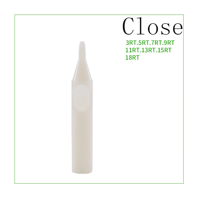 50PCS Clearly White Tattoo Tips RT FT DT Disposable Plastic Long Tattoo Tips Nozzle Tube For Supplies tattoo microblading needles disposable syringe needle