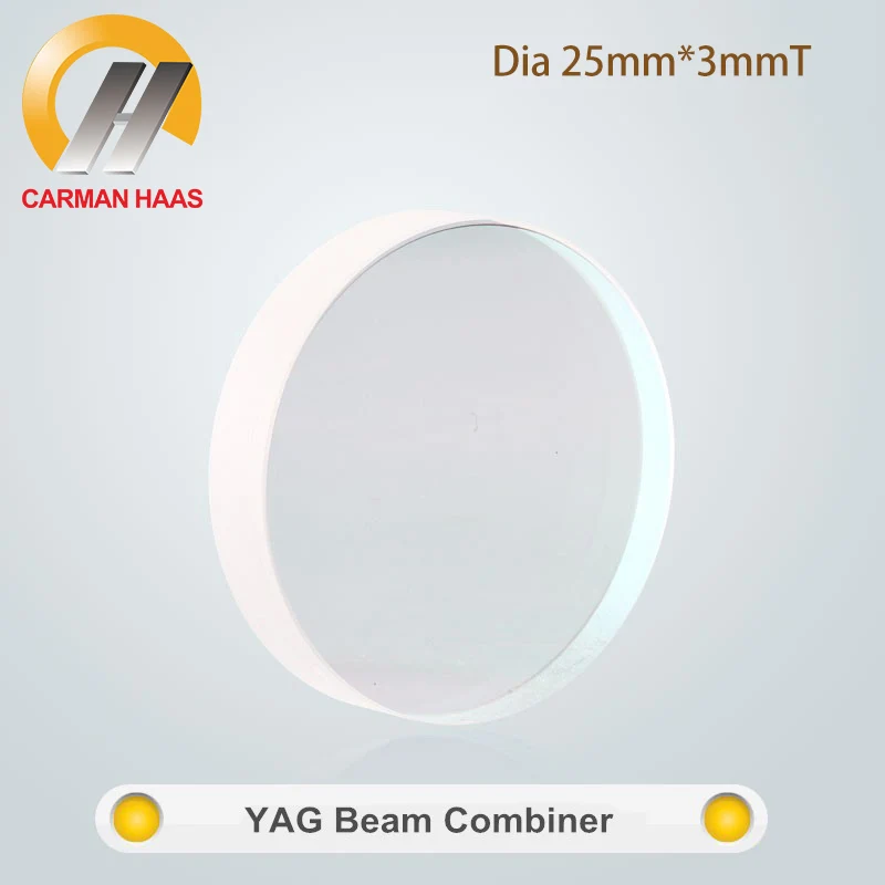 

Carmanhaas YAG 1064nm Fiber Laser Beam Combiner Lens Diameter 25mm Thickness 3mm for Laser Marking Machine