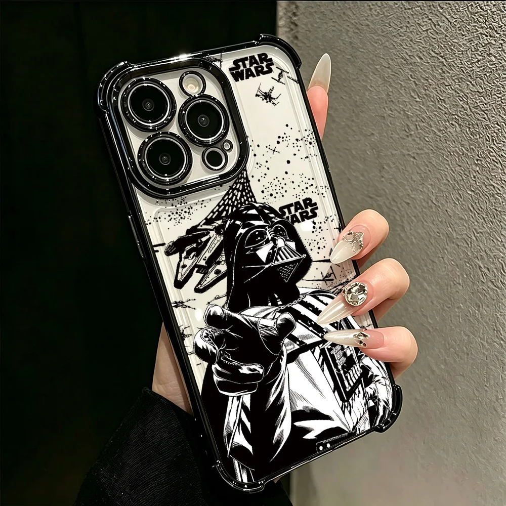 Enhanced Plating Phone Case with Anti-Cool Stars Design