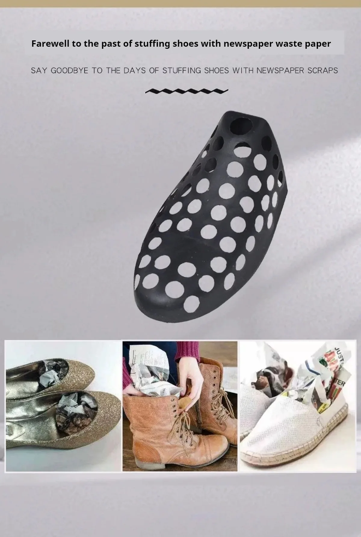 Neue Schuhfalten-Schutz für Turnschuhe, geeignet für die meisten Turnschuhe, innere Stützschuhe, Keilrahmen, Anti-Falten-Schuh hält – Detail 3