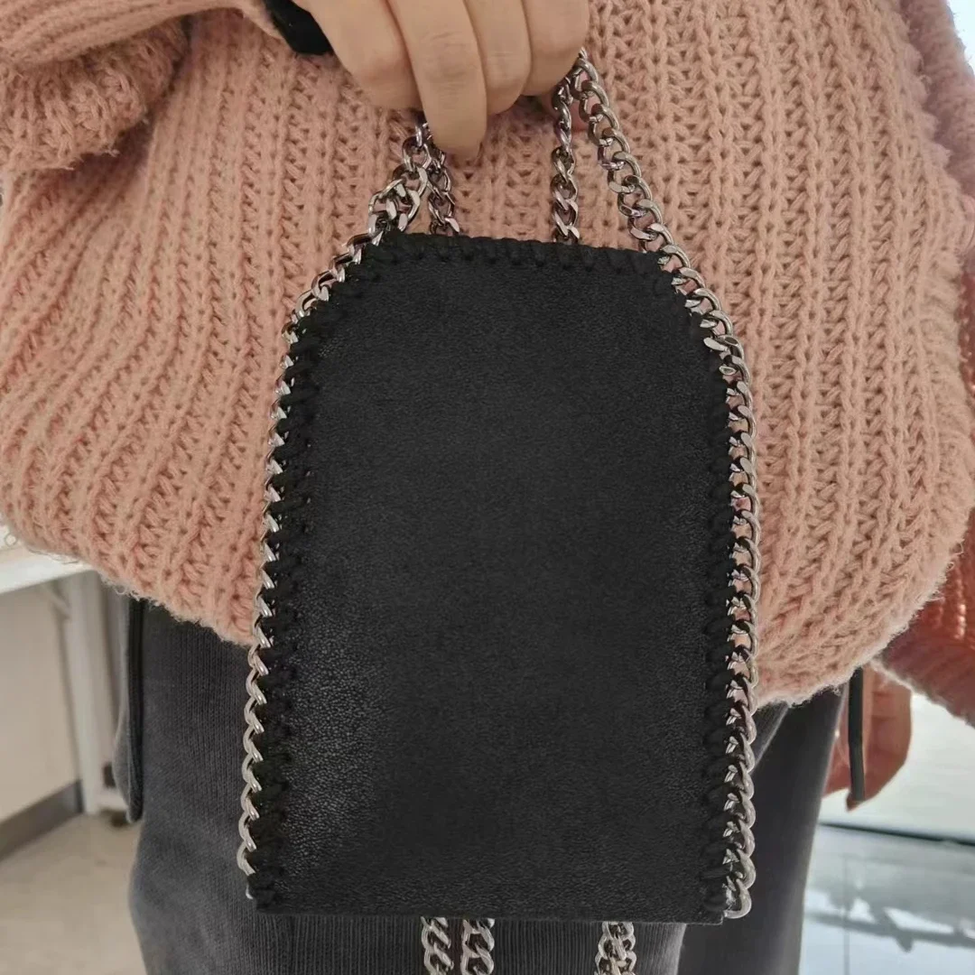 Chains Phone Bags for Women Luxury Design HandBags Fashion Small Square Bag Shoulder Crossbody Bag Lipstick Purses
