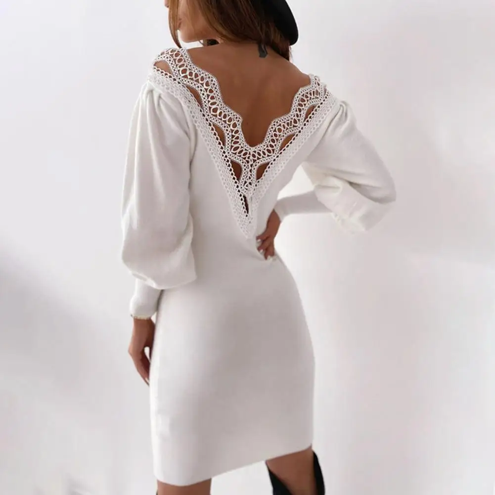

Trendy Popular Lace Casual Lady Dress Lightweight Pullover Dress Breathable for Banquet