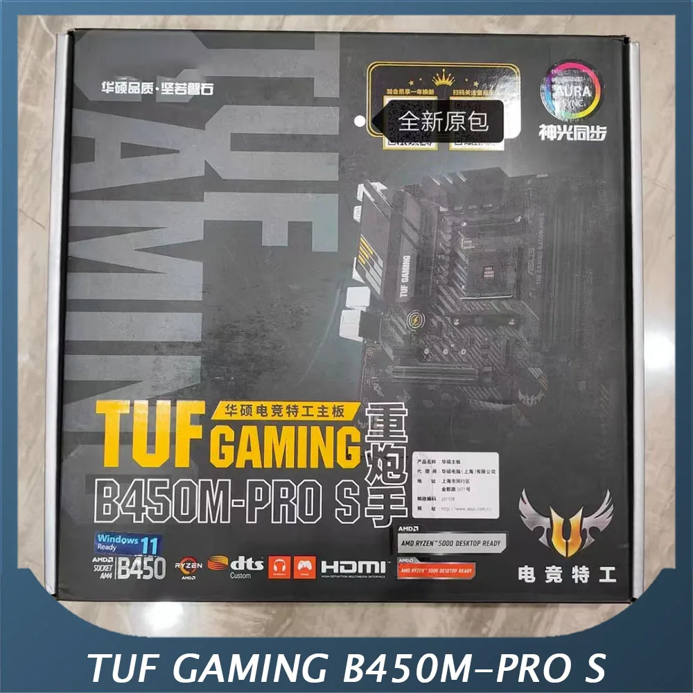 Scheda Madre Desktop Per Asus Tuf Gaming B450M-Pro S Am4 Supprt R7 3700 5800X