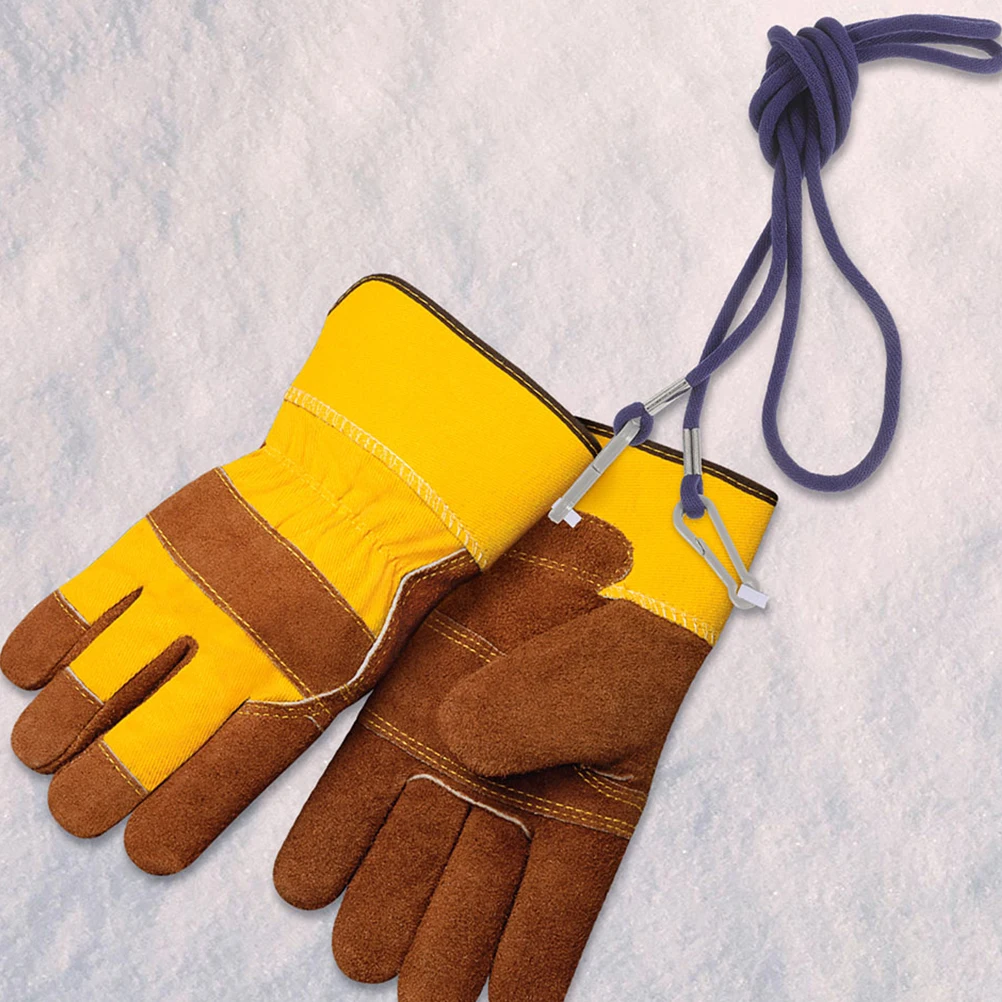 2pcs Mitten Clips Anti-Lost Glove Strap Multi-Function Holder Winter Children'S Ski Gloves Rope For Nylon Toddler Kids Strap 2
