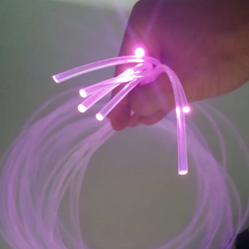 1M 1.0~6.0mm Diameter PMMA Optic Fiber Cable Transparent Side Emitting Guiding Light Edge Lighting Side Glow f/Led Light Engine