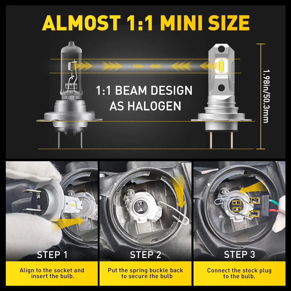 H7-40P ベジット H7-40P ベジット H7 LED Headlight Motorcycle FOR Kawasaki