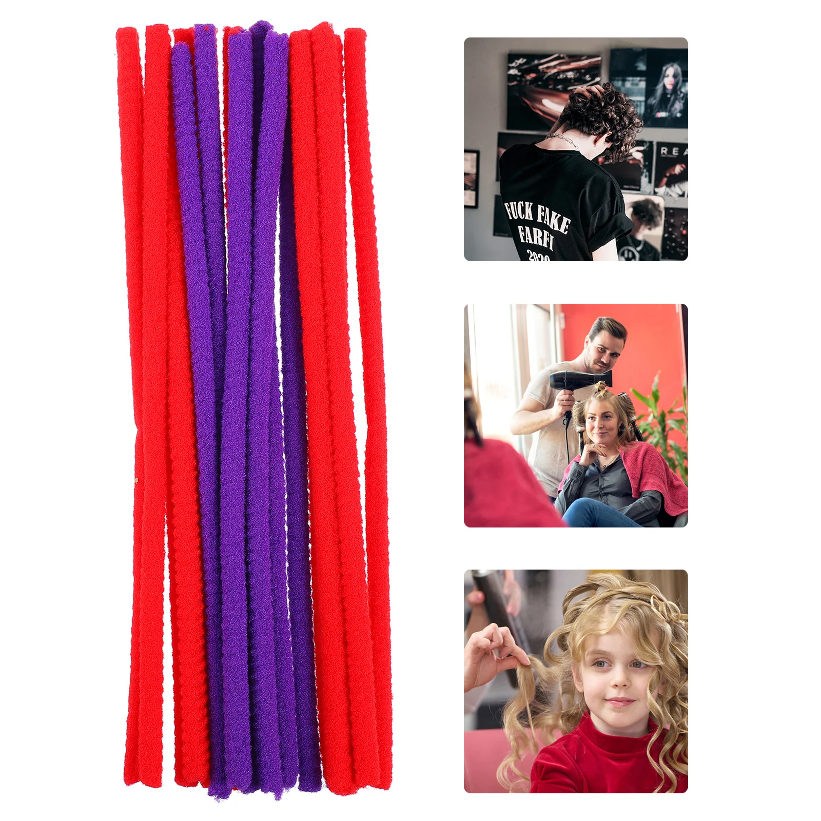 

90Pcs Hair Perm Rod Hair Curling Rods Hair Rollers Salon Tools for Women Girls