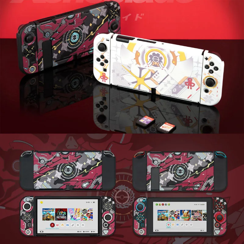 Custodia Protettiva Per Caricabatterie Per Dock Tv Con Cover Morbida In Tpu Opaco Per Nintendo Switch Oled Ns Console Joy-Con Front Back Shell Protect