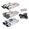Universal 51mm 60mm project Motorcycle Exhaust Muffler Modified Exhaust Stainless Steel Carbon Fiber Fit Most Motorbike