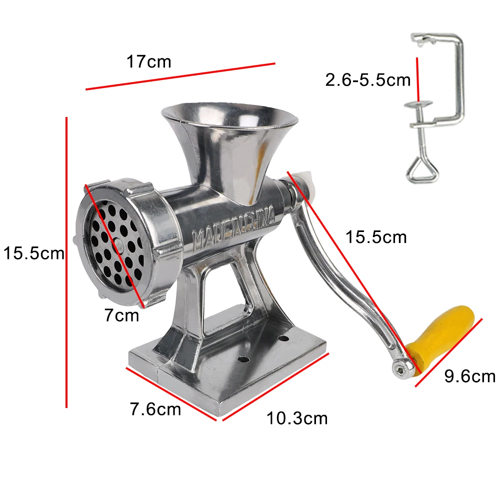 Handheld Manual Meat Grinder Kitchen Tool Food Processor Stainless Steel Household Grinder Vegetable Chopper Sausage Stuffer meat grinder,food grinder attachments