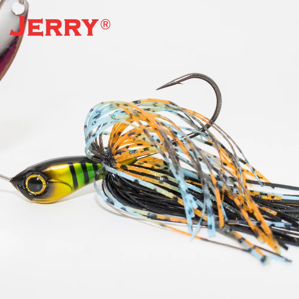 Jerry Dawn 1/4oz 3/8oz 1/2oz Chatterbait Bladejig Bass Fishing Lures  Spinner Bait Silicone Skirts Vibration