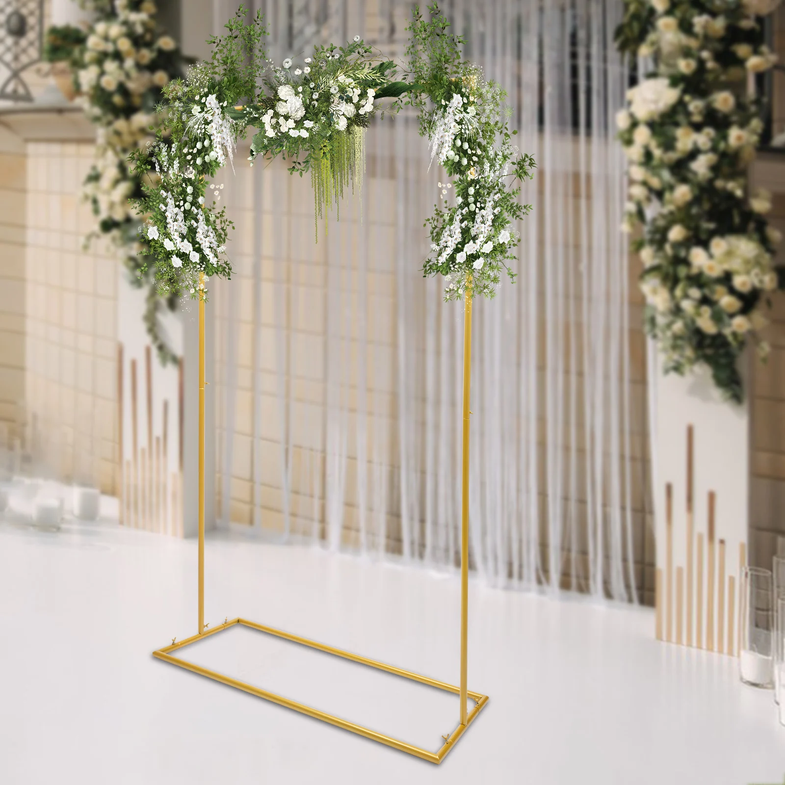 1.92m Wedding Road Flower Stand Background Decoration Rack 10kg Load-bearing Capacity