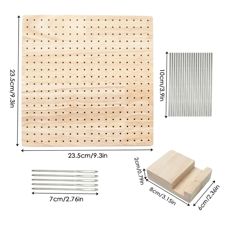 Crochet Blocking Board Kits with Stainless Rod Pins For Knitting Granny Square Crochet Board Crafting LoverssGifts